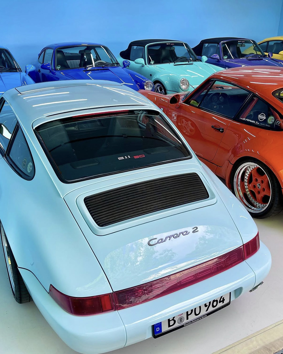 Where Color Lives: A Collector's Vibrant Porsche 964 Garage